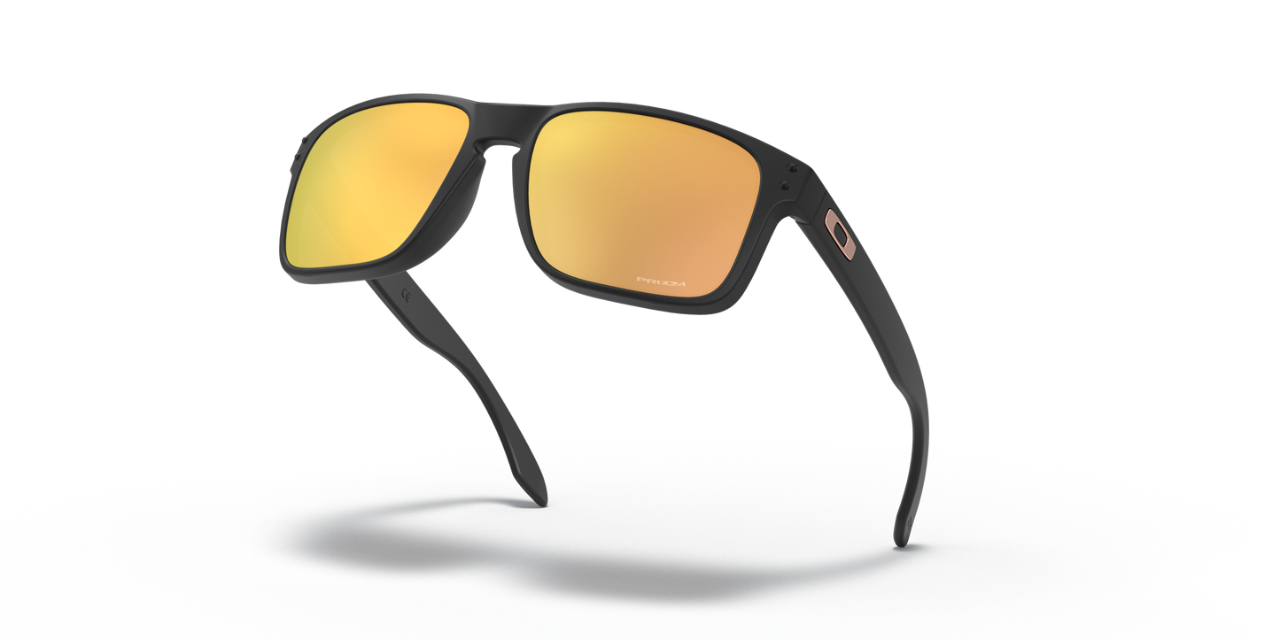 [Prizm Rose Gold Lenses, Matte Black Frame]