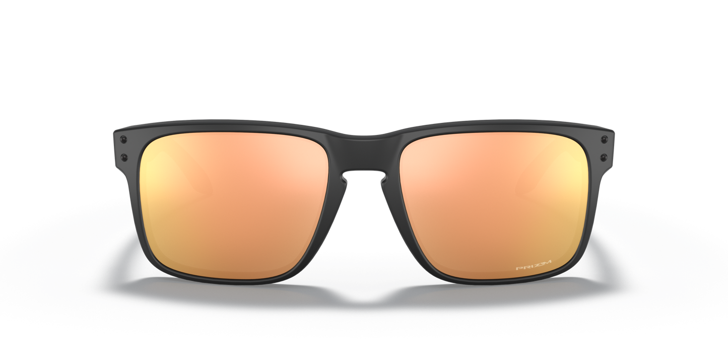 [Prizm Rose Gold Lenses, Matte Black Frame]