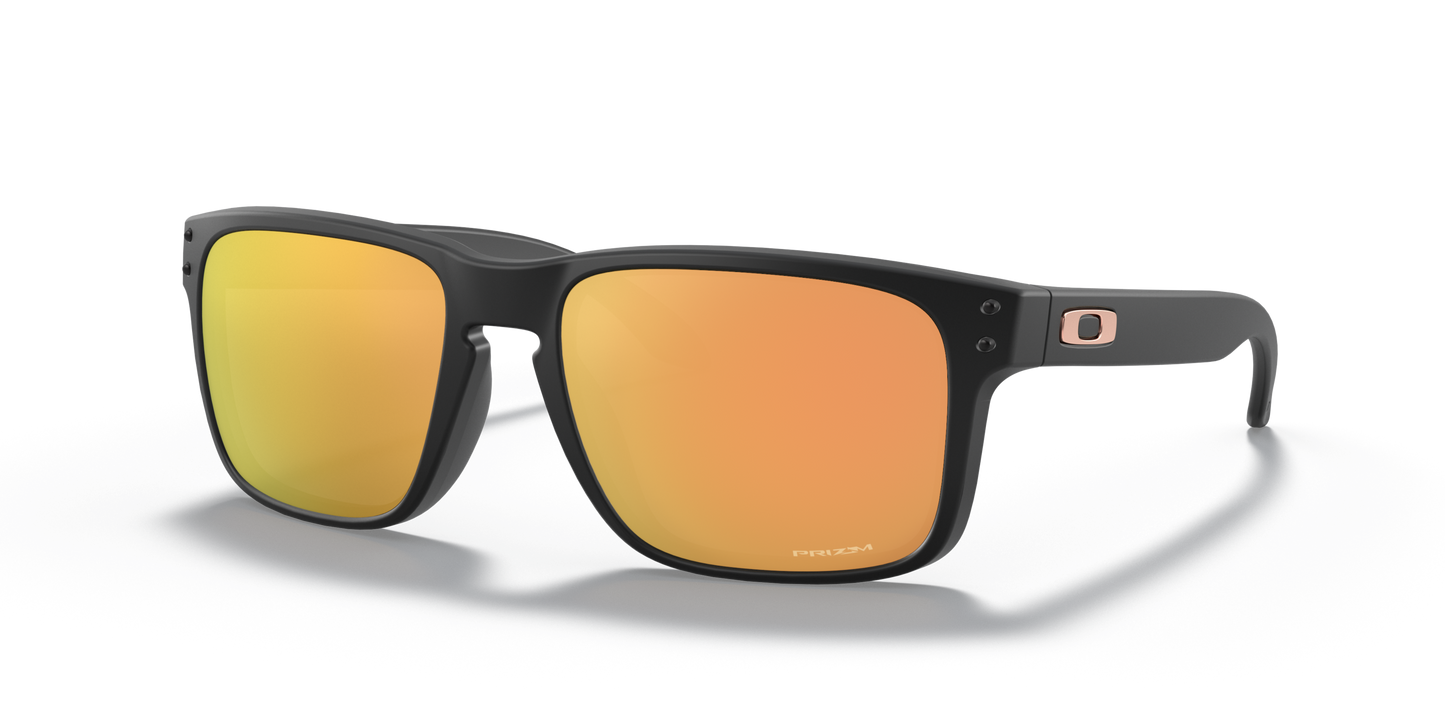 [Prizm Rose Gold Lenses, Matte Black Frame]
