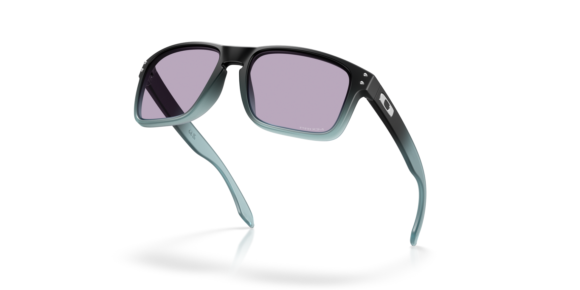 [Prizm Slate Lenses, Matte Transparent Stonewash Black Fade Frame]