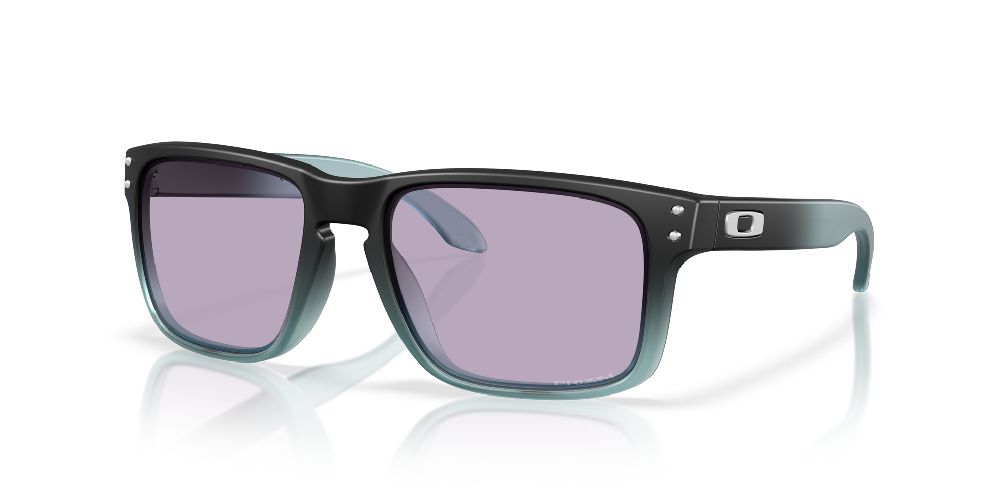 [Prizm Slate Lenses, Matte Transparent Stonewash Black Fade Frame]