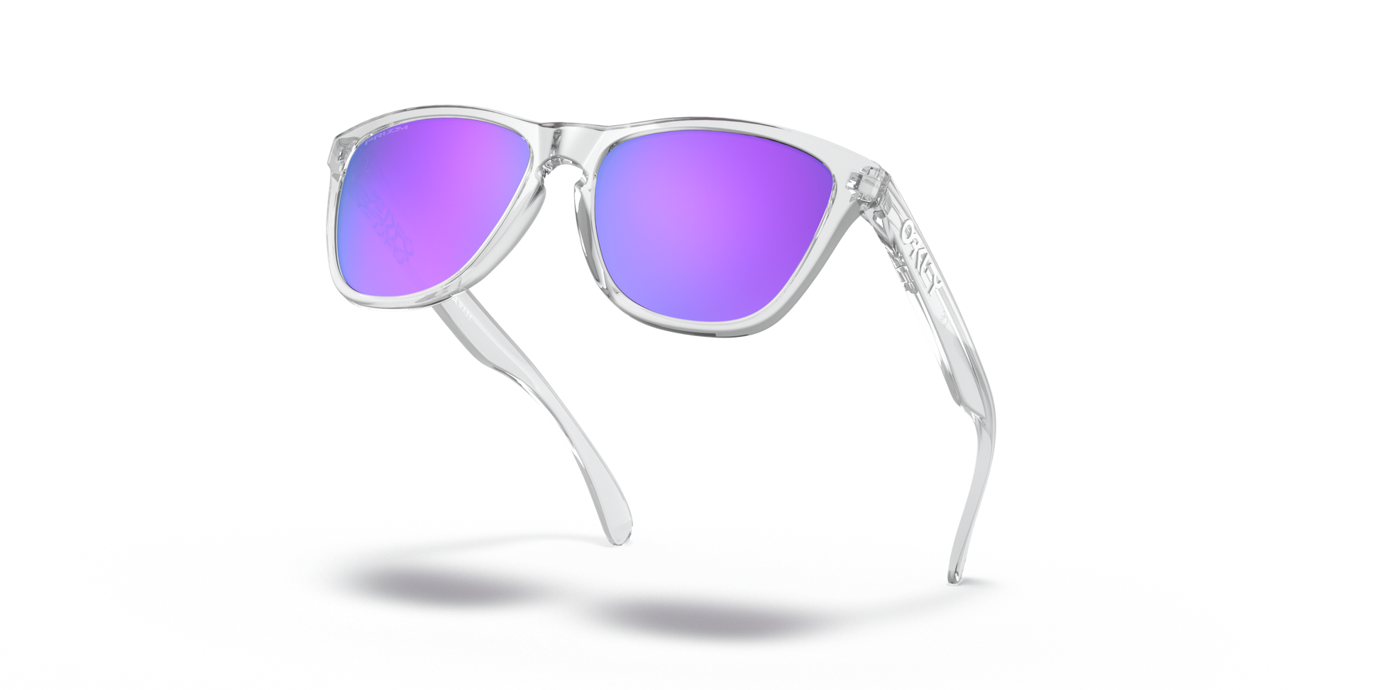 [Prizm Violet Lenses, Polished Clear Frame]