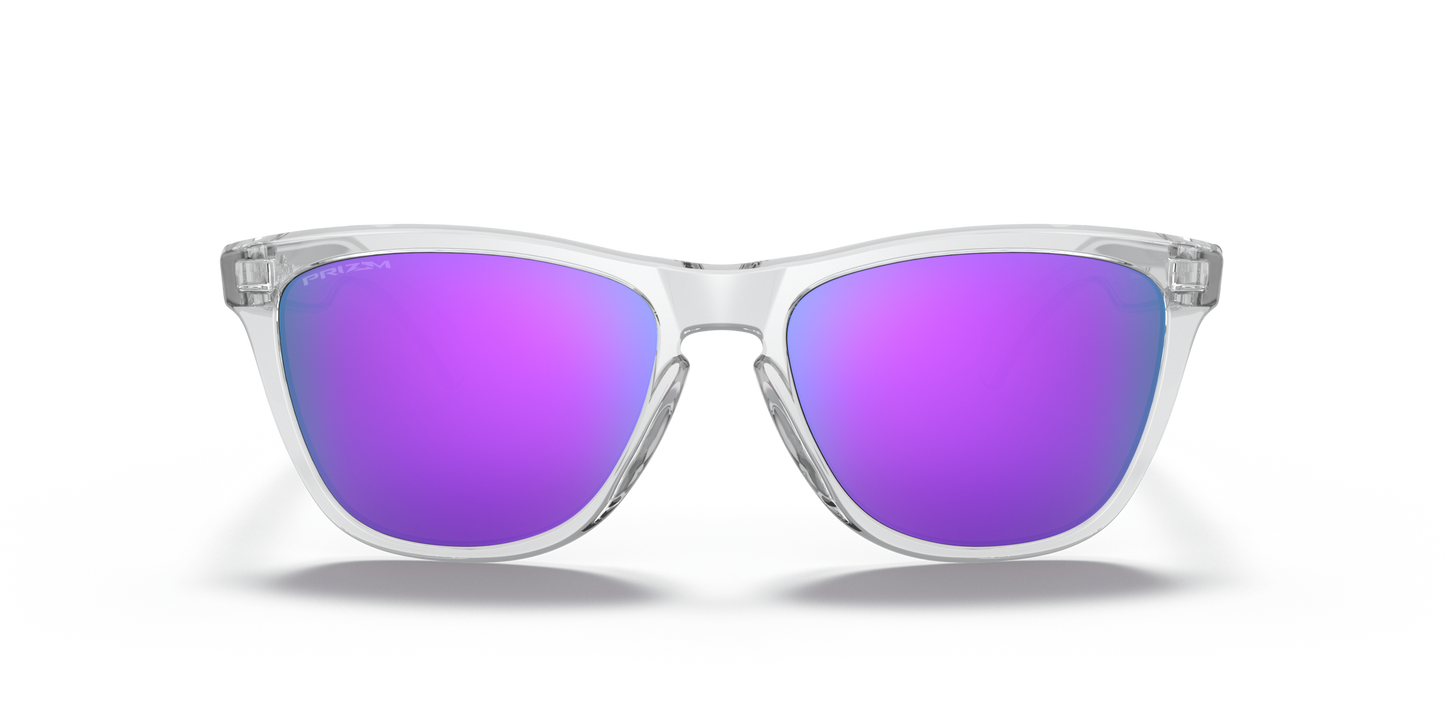 [Prizm Violet Lenses, Polished Clear Frame]