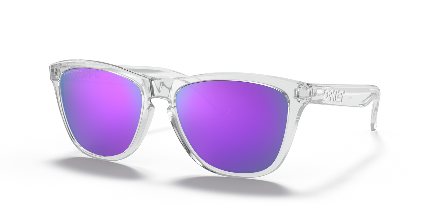 [Prizm Violet Lenses, Polished Clear Frame]