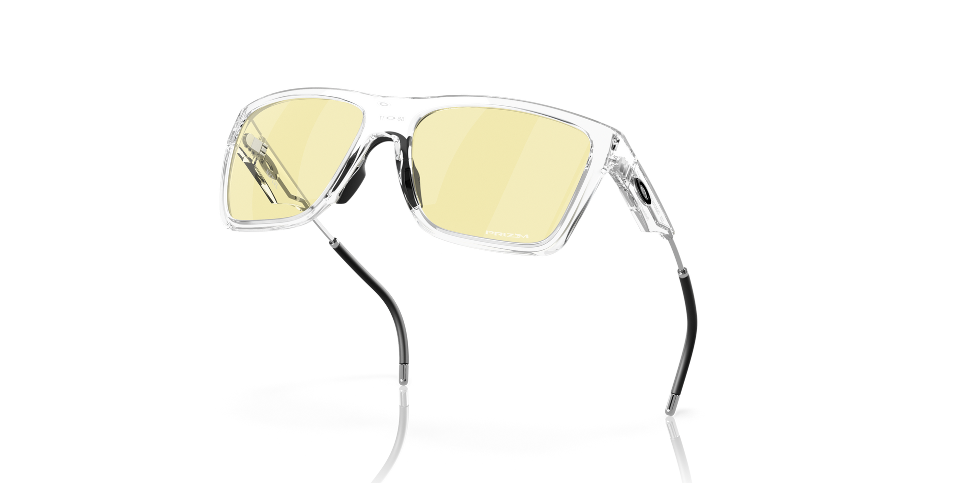 [Prizm Gaming™ 2.0 Lenses, Polished Clear Frame]