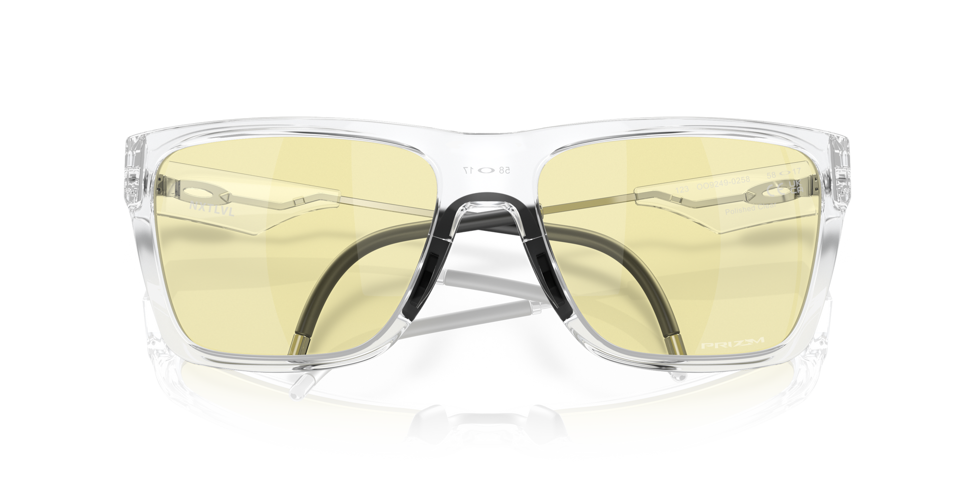 [Prizm Gaming™ 2.0 Lenses, Polished Clear Frame]