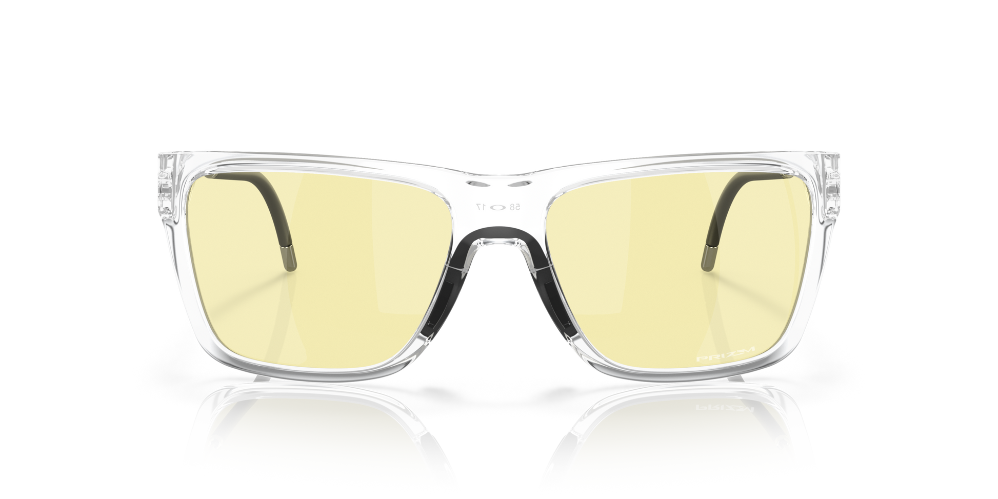 [Prizm Gaming™ 2.0 Lenses, Polished Clear Frame]