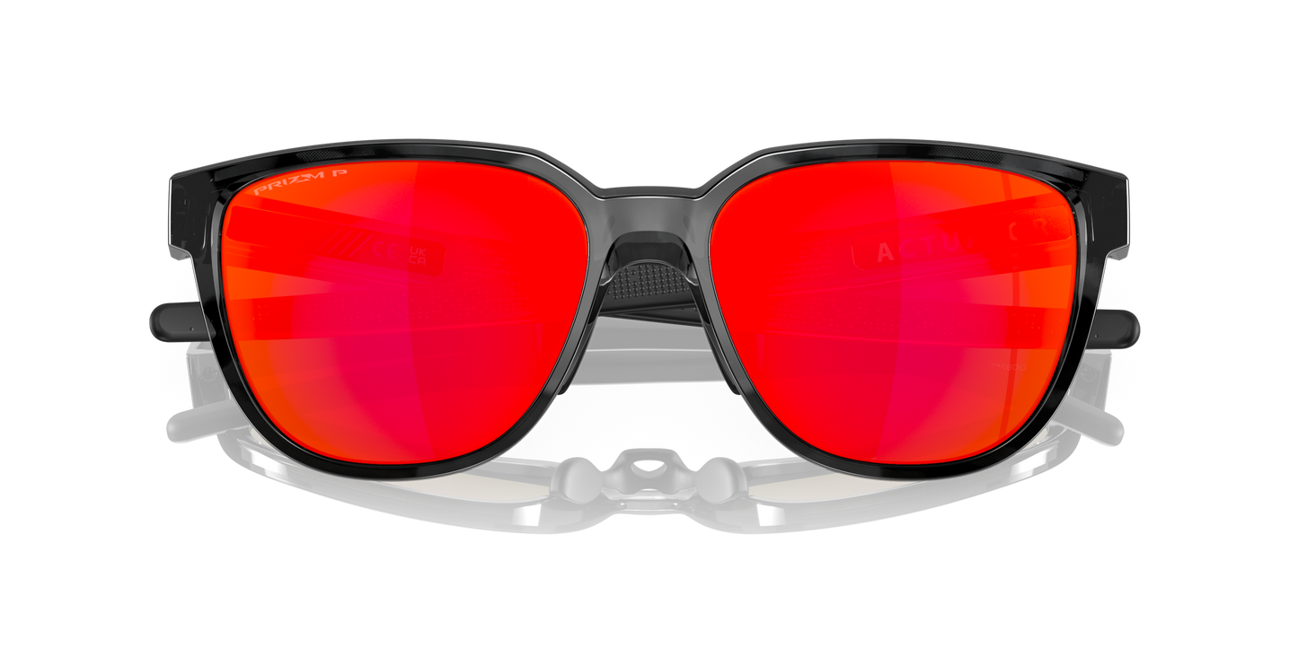 [Prizm Ruby Polarized Lenses, Black Tortoise Frame]