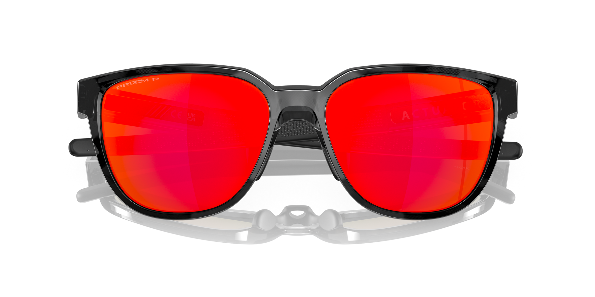 [Prizm Ruby Polarized Lenses, Black Tortoise Frame]