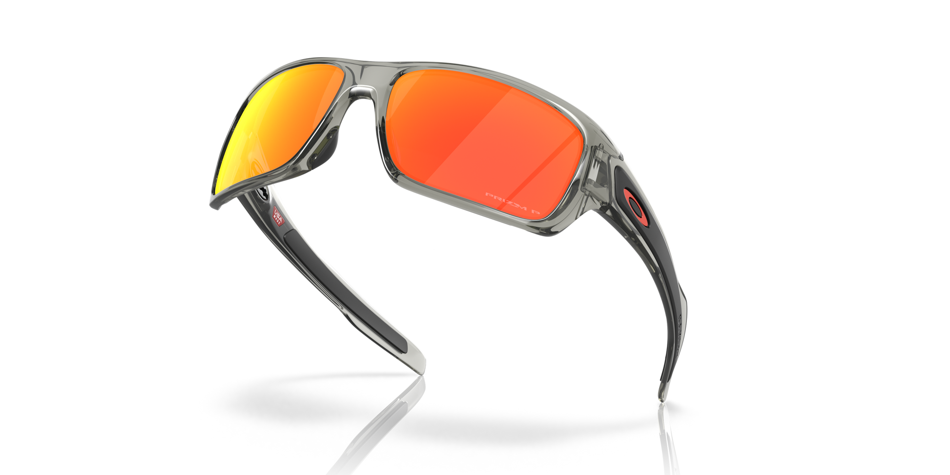 [Prizm Ruby Polarized Lenses, Grey Ink Frame]