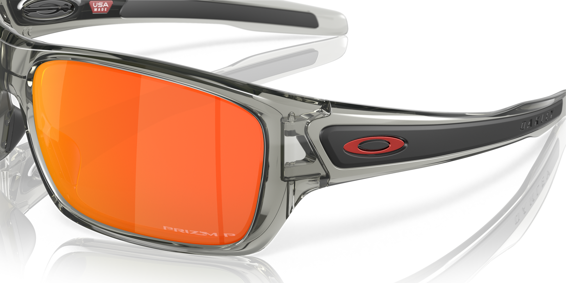 [Prizm Ruby Polarized Lenses, Grey Ink Frame]