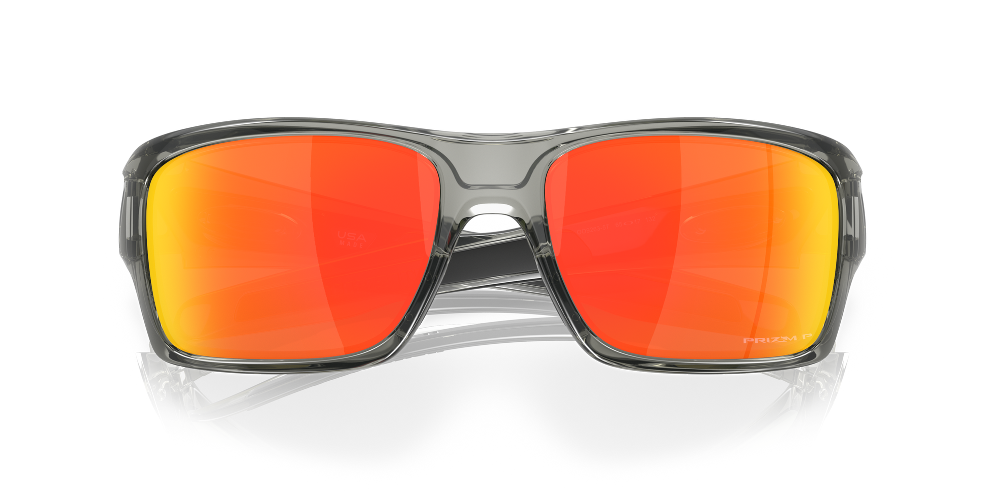 [Prizm Ruby Polarized Lenses, Grey Ink Frame]