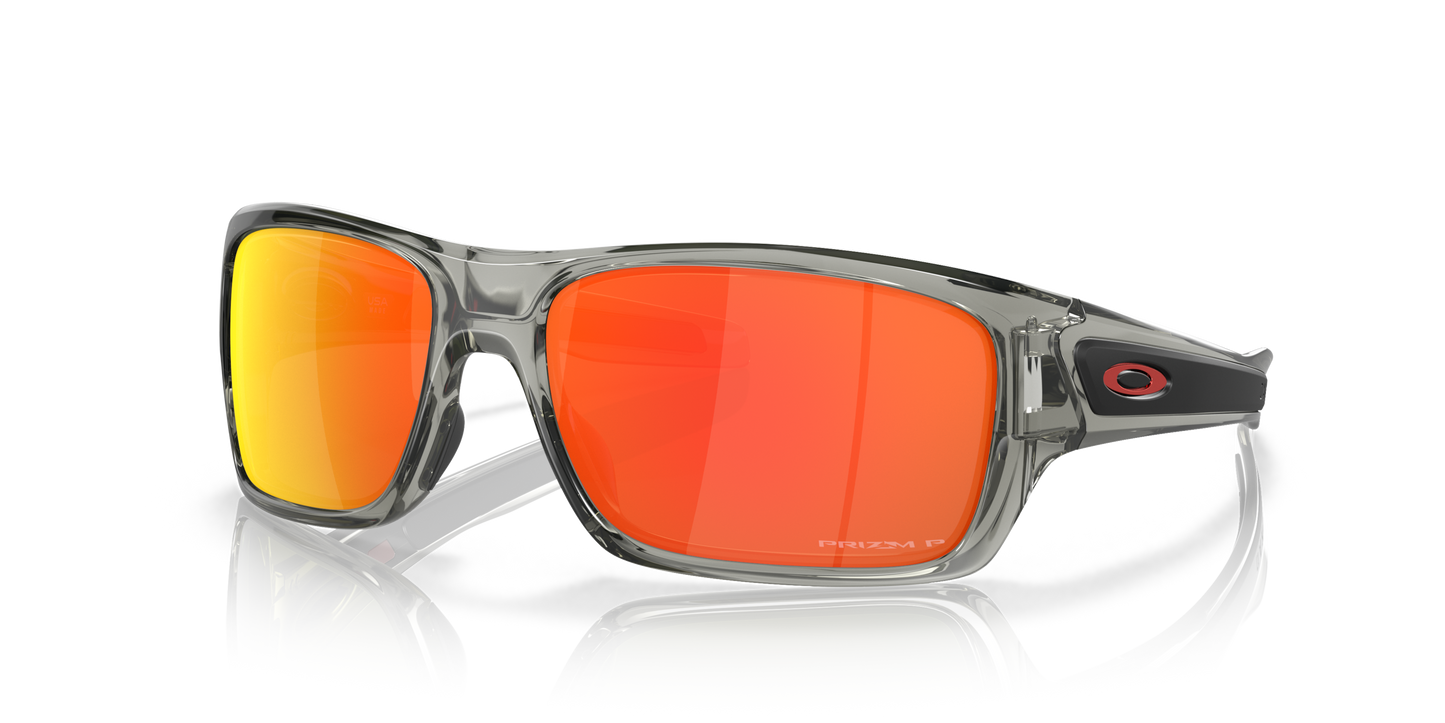 [Prizm Ruby Polarized Lenses, Grey Ink Frame]