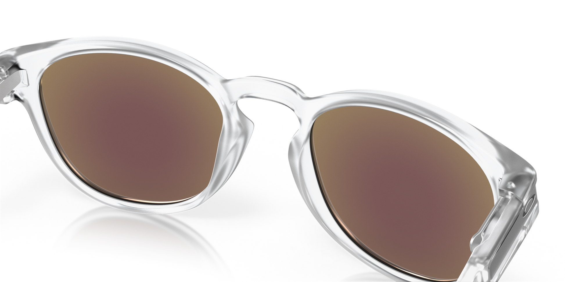 [Prizm Sapphire Polarized Lenses, Matte Clear Frame]