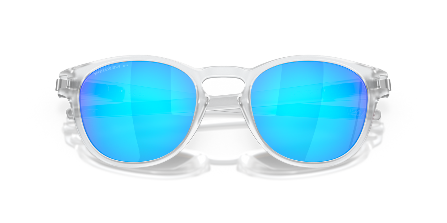 [Prizm Sapphire Polarized Lenses, Matte Clear Frame]