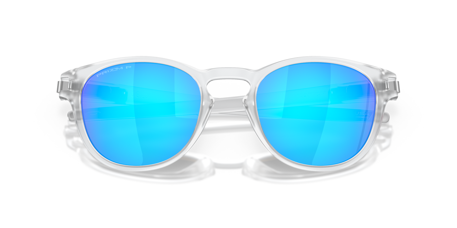 [Prizm Sapphire Polarized Lenses, Matte Clear Frame]