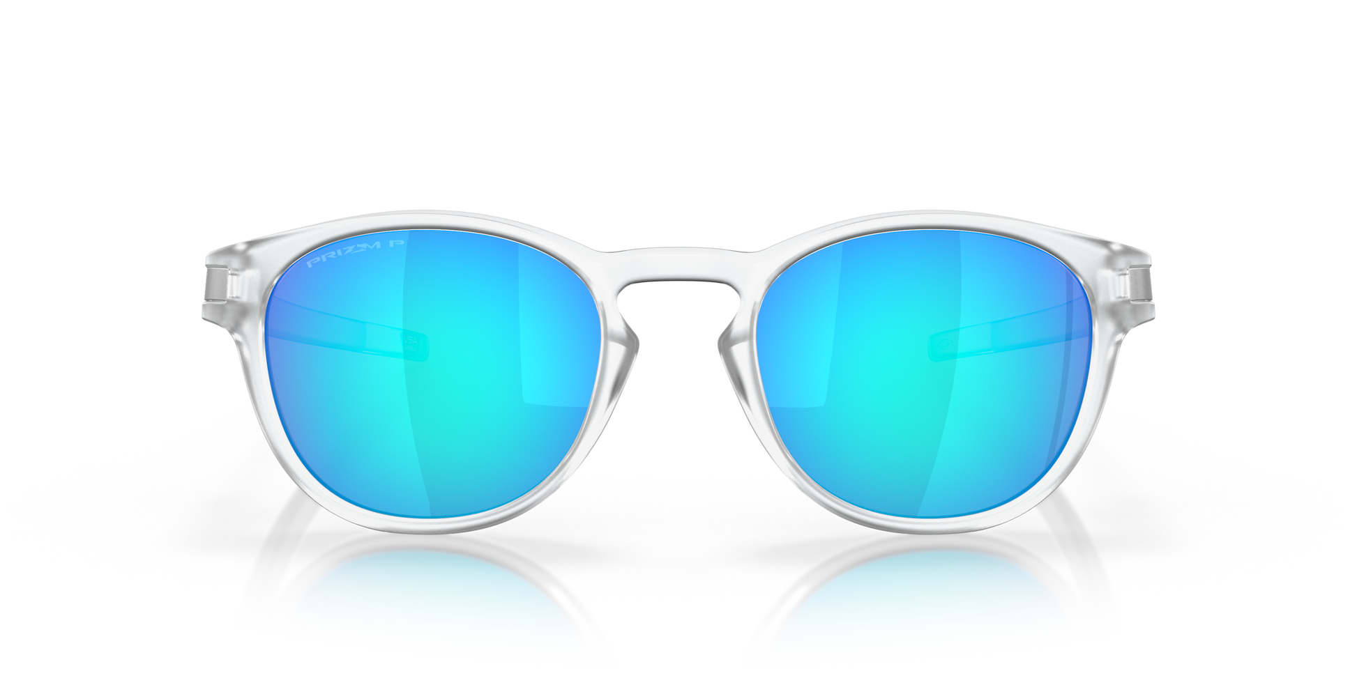 [Prizm Sapphire Polarized Lenses, Matte Clear Frame]