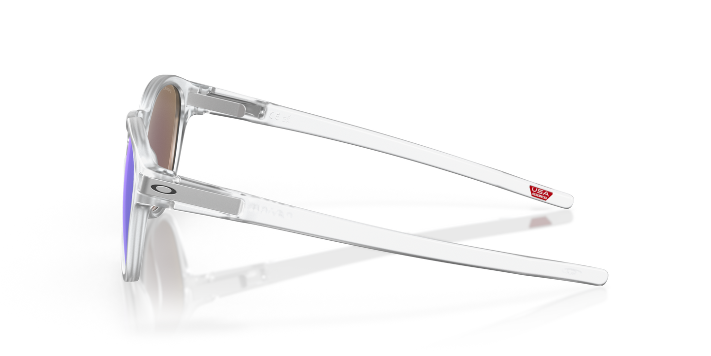 [Prizm Sapphire Polarized Lenses, Matte Clear Frame]