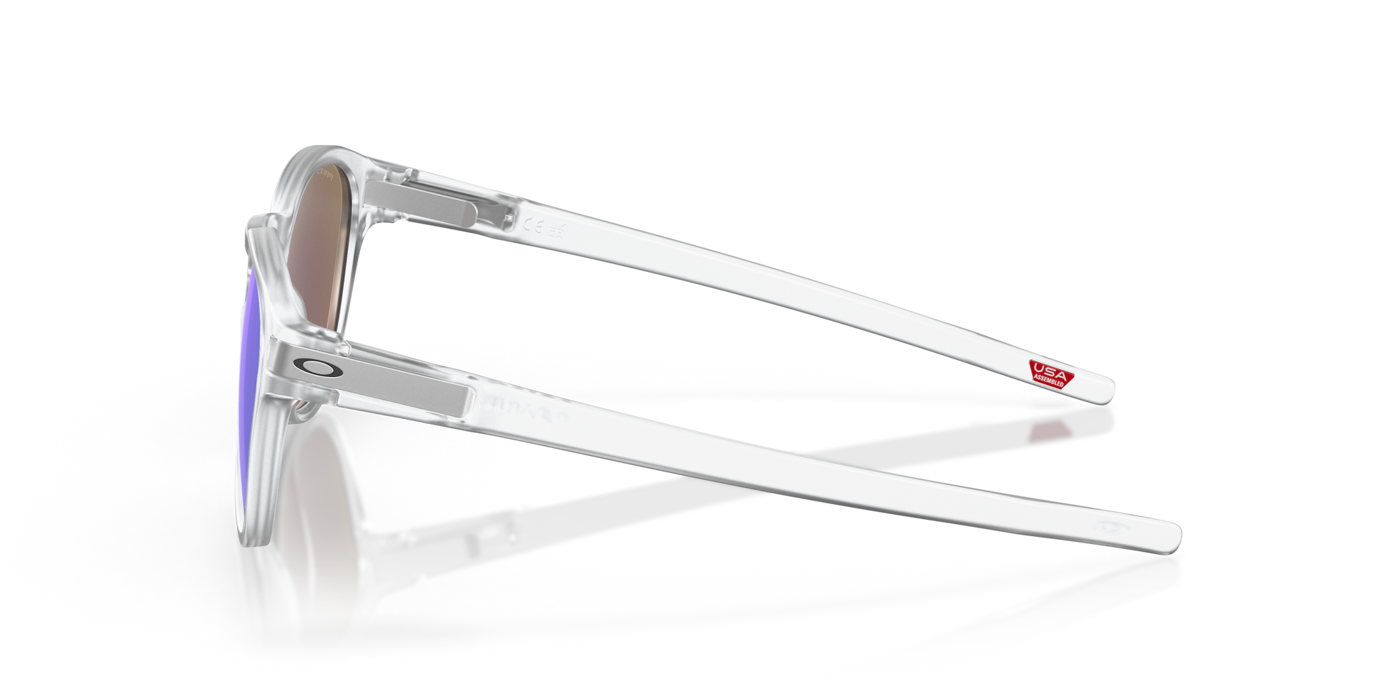 [Prizm Sapphire Polarized Lenses, Matte Clear Frame]