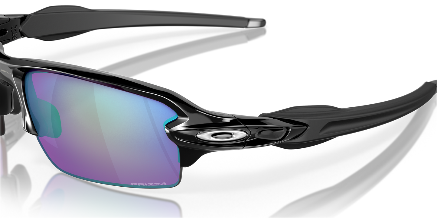 [Prizm Golf Lenses, Polished Black Frame]