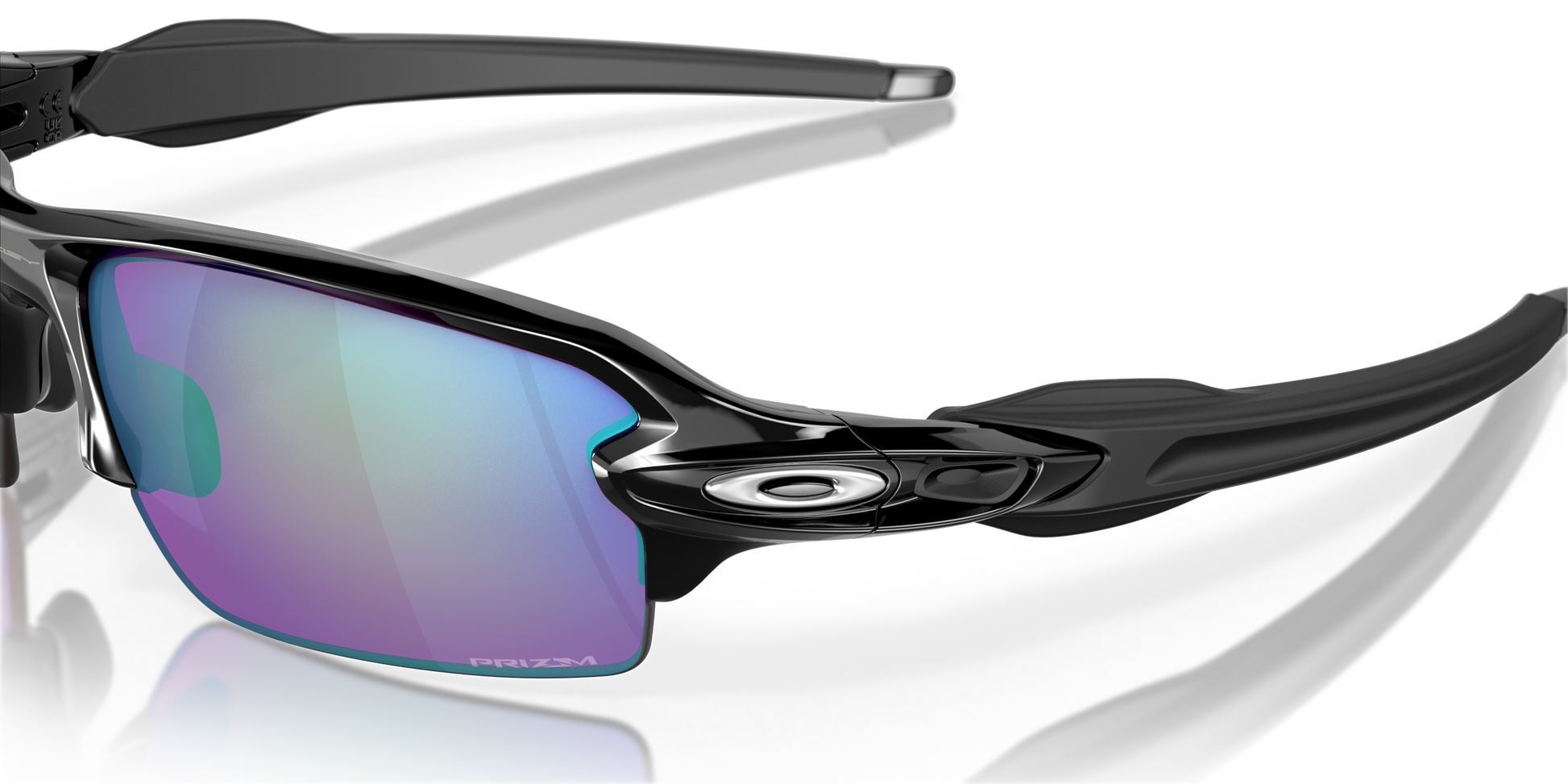 [Prizm Golf Lenses, Polished Black Frame]