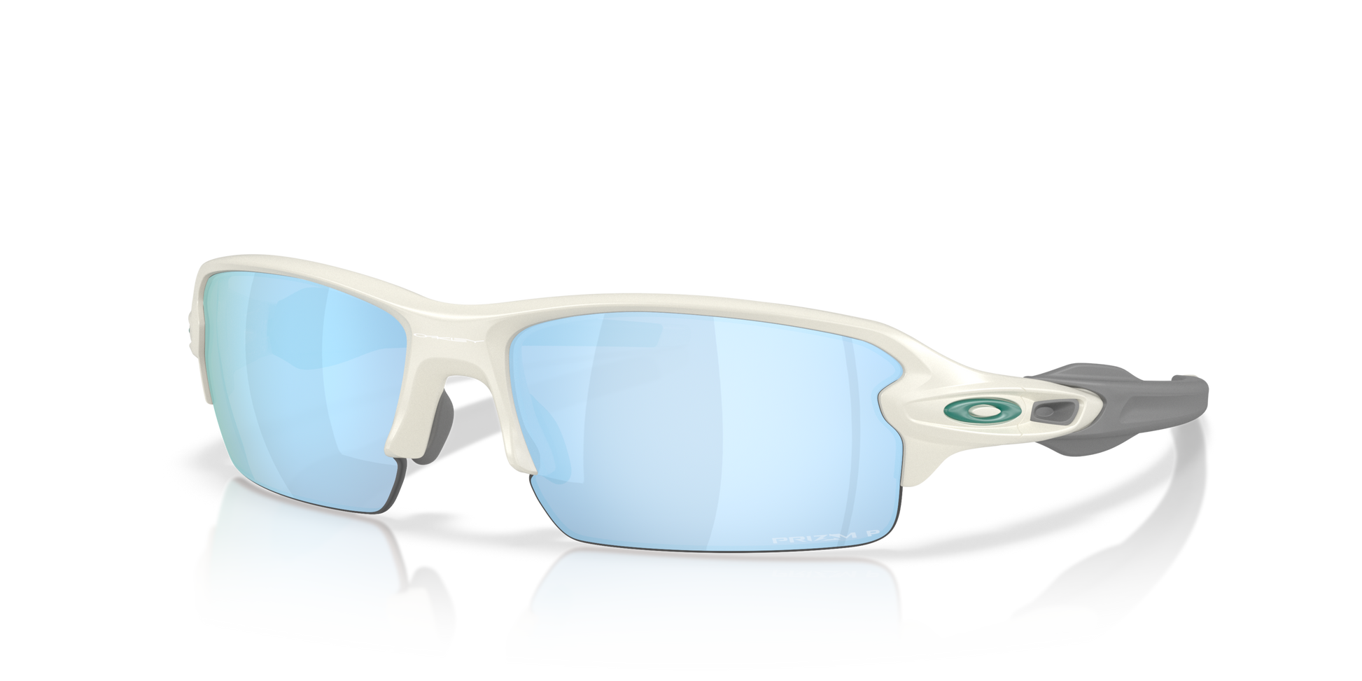OAKLEY Flak2.0 サングラス ホワイト/ブルー NEW Oakley FLAK 2.0 XXL Shiny White PRIZM Sapphire Blue Lens