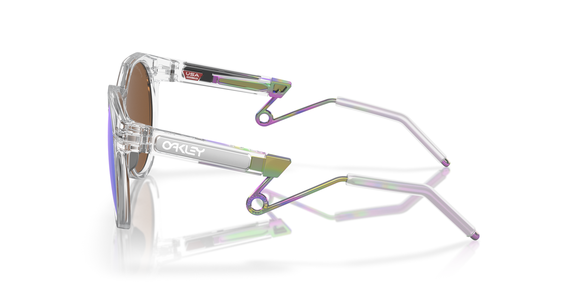 [Prizm Violet Lenses, Matte Clear Frame]