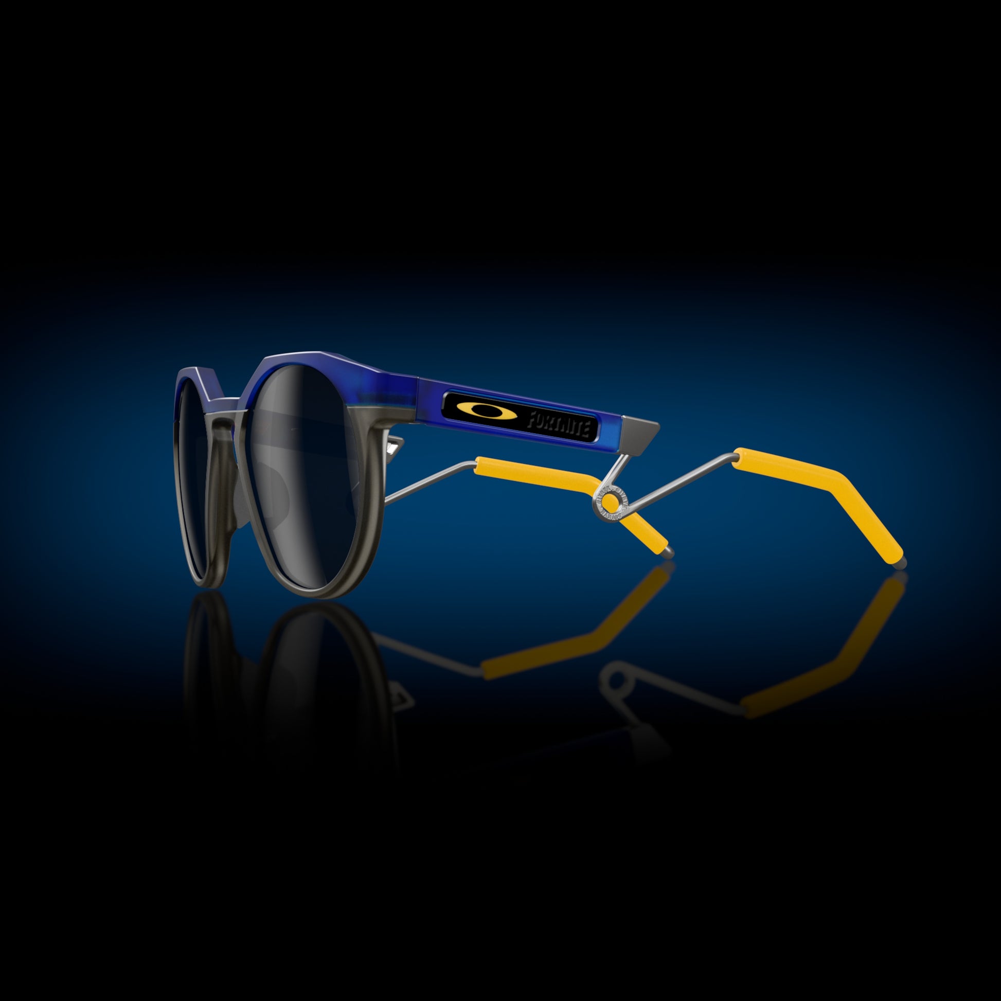 [Prizm Black Lenses, Transparent Crystal Blue Frame]