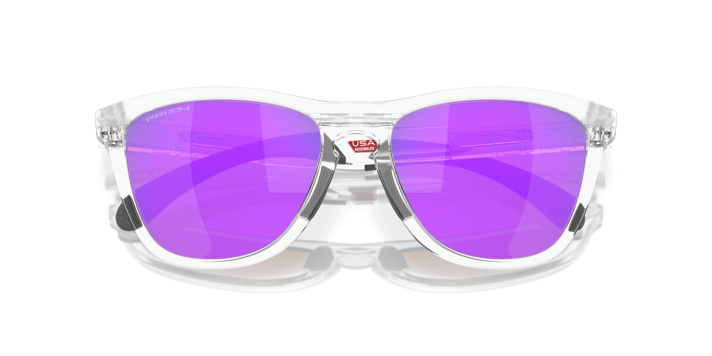 [Prizm Violet Lenses, Matte Clear Frame]