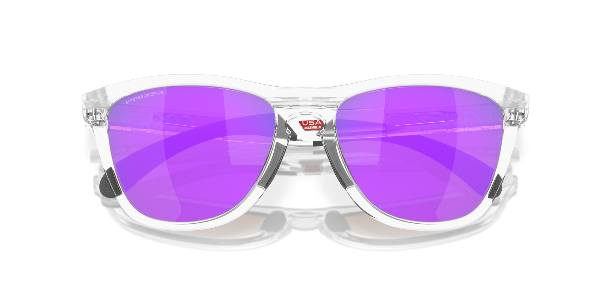 [Prizm Violet Lenses, Matte Clear Frame]