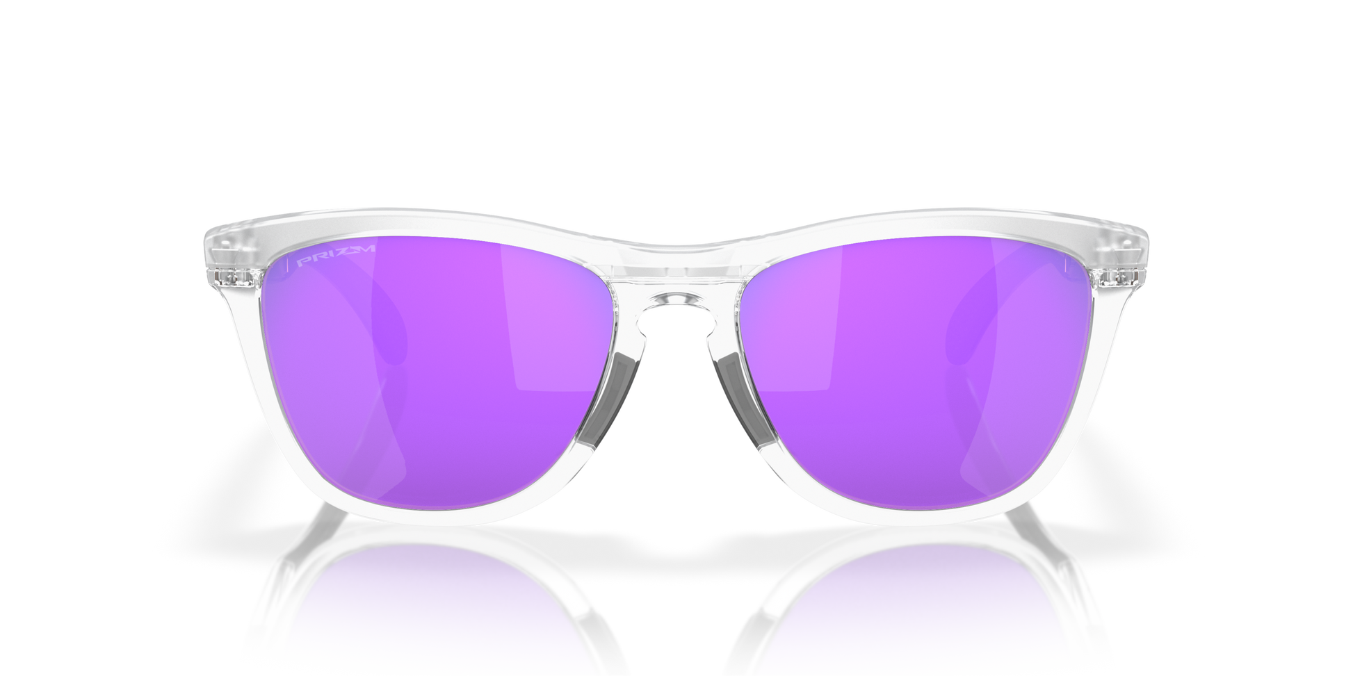 [Prizm Violet Lenses, Matte Clear Frame]