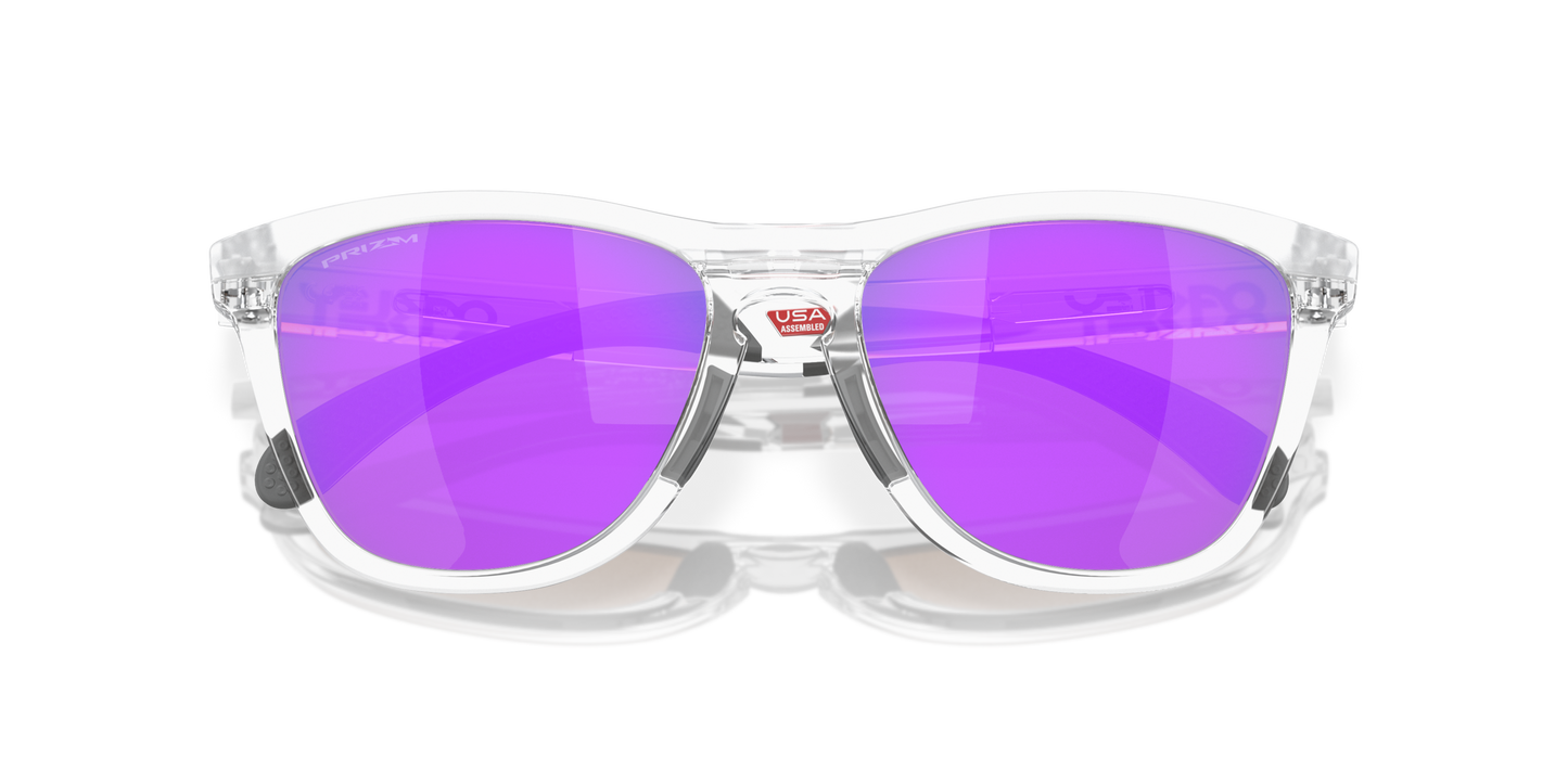 [Prizm Violet Lenses, Matte Clear Frame]