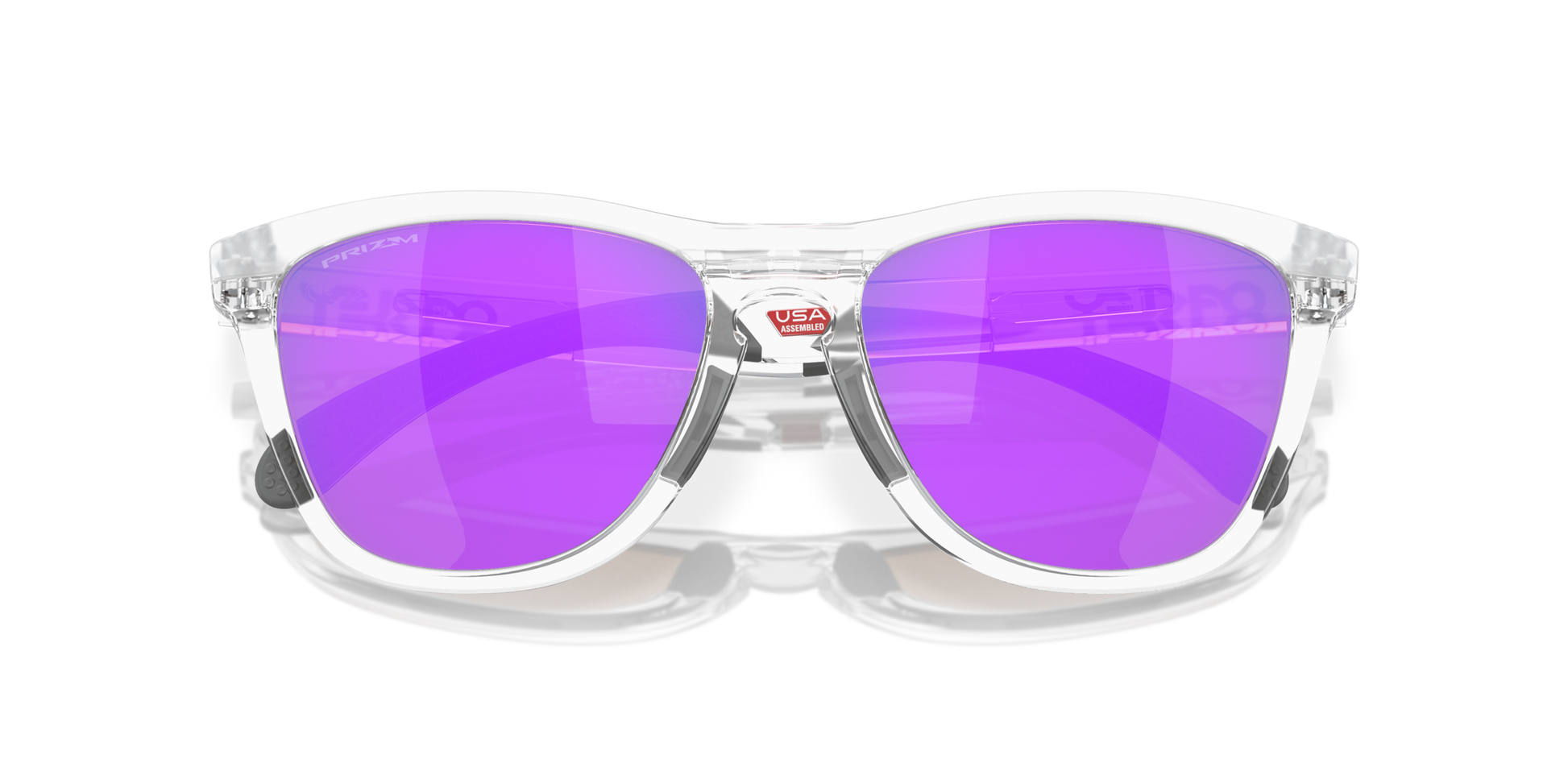 [Prizm Violet Lenses, Matte Clear Frame]