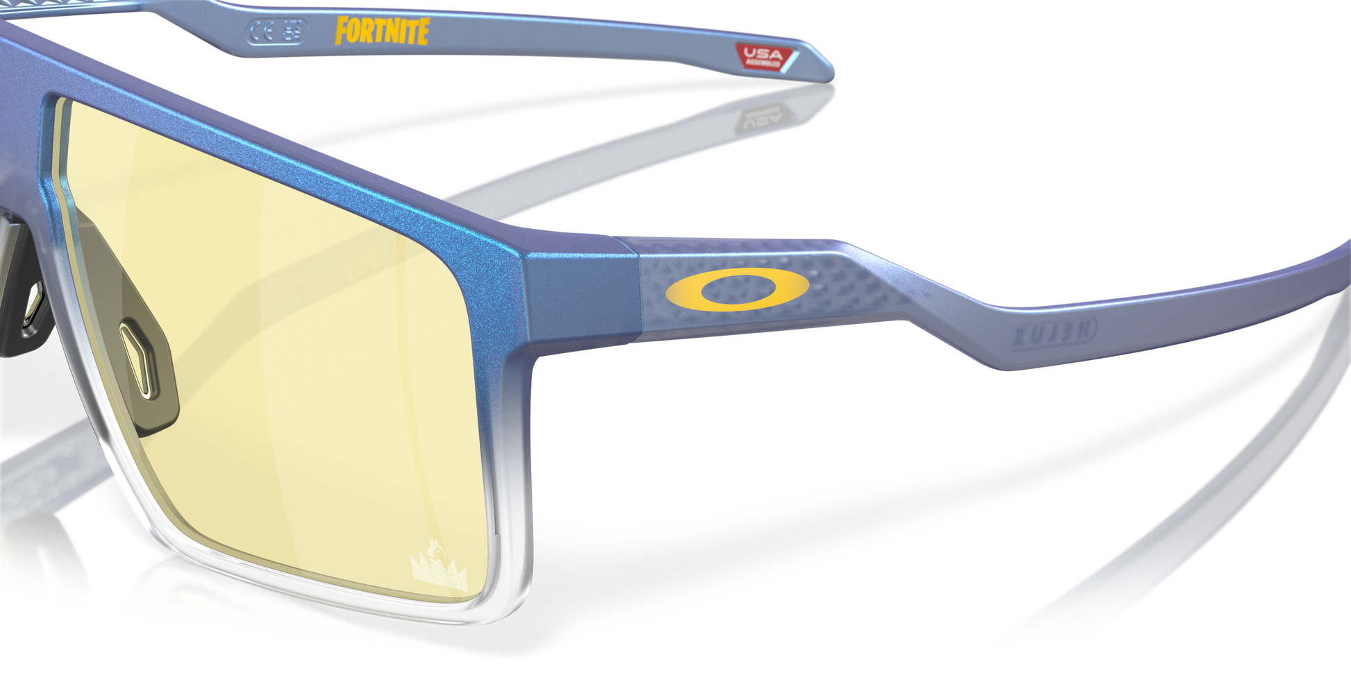 [Prizm Gaming™ 2.0 Lenses, Matte Cyan & Blue & Clear Shift Frame]