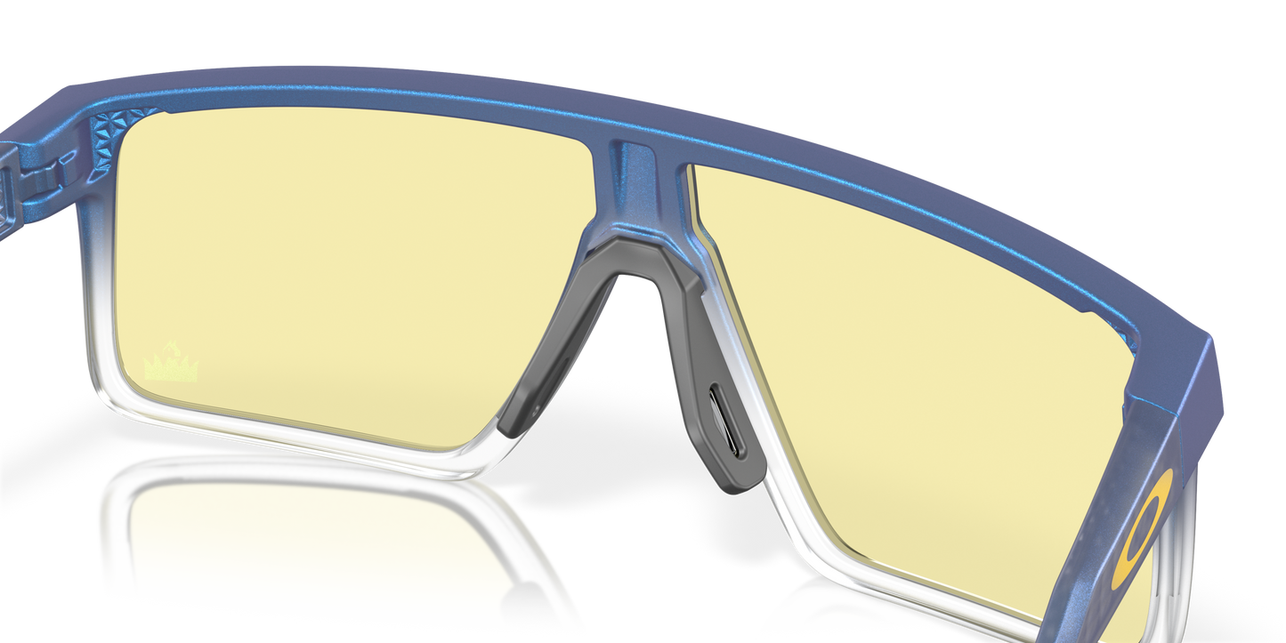 [Prizm Gaming™ 2.0 Lenses, Matte Cyan & Blue & Clear Shift Frame]