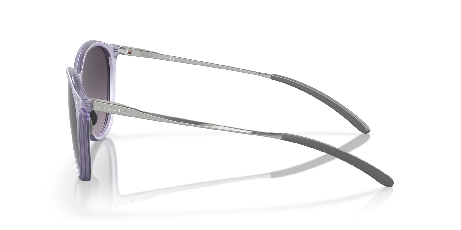 [Prizm Grey Gradient Lenses, Matte Lilac Frame]