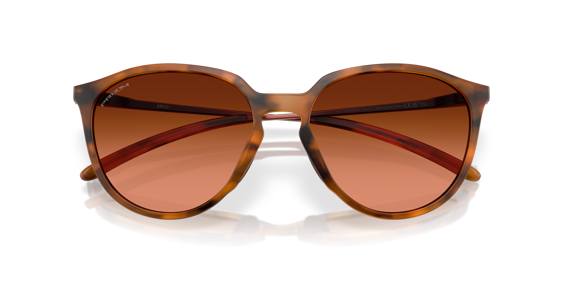 [Prizm Brown Gradient Lenses, Matte Ginger Tortoise Frame]
