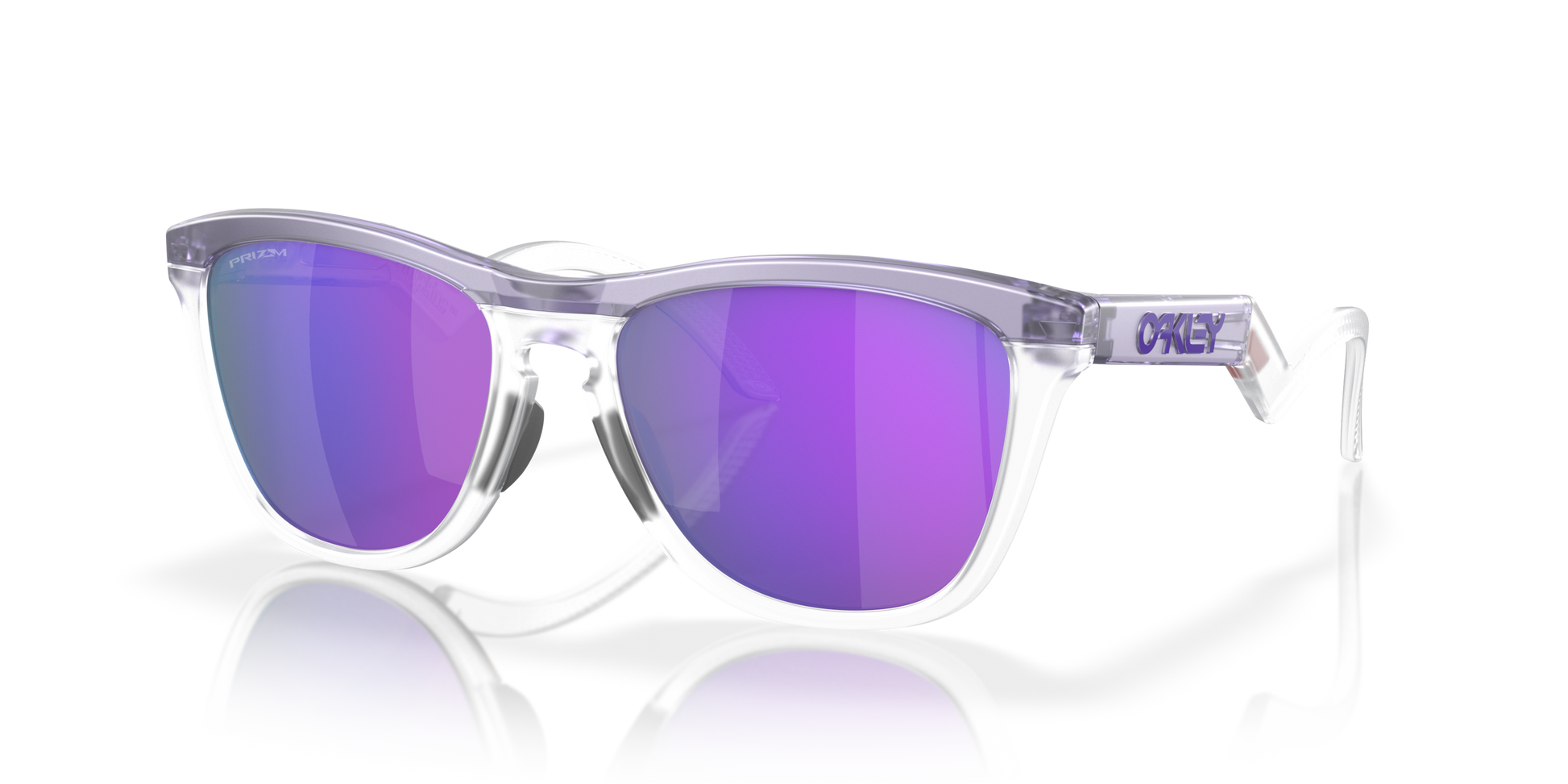 [Prizm Violet Lenses, Matte Lilac/Prizm Clear Frame]