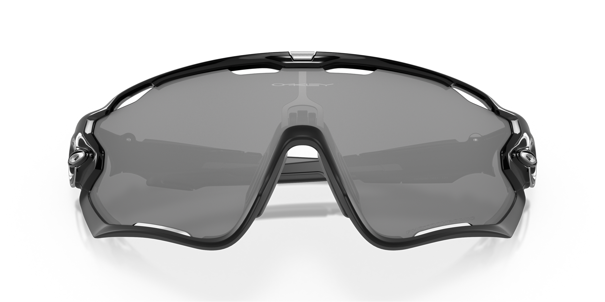[Clear To Black Iridium Photochromic Lenses, Polished Black Frame]
