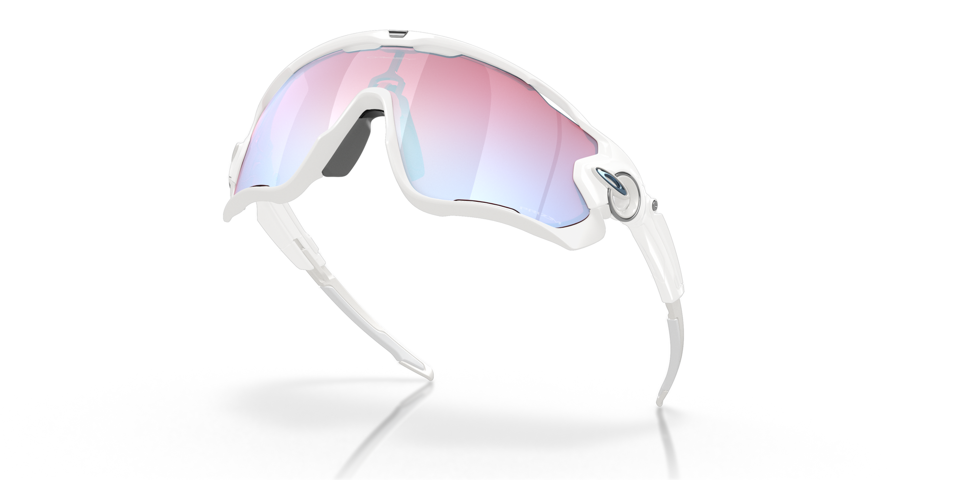 [Prizm Snow Sapphire Lenses, Polished White Frame]