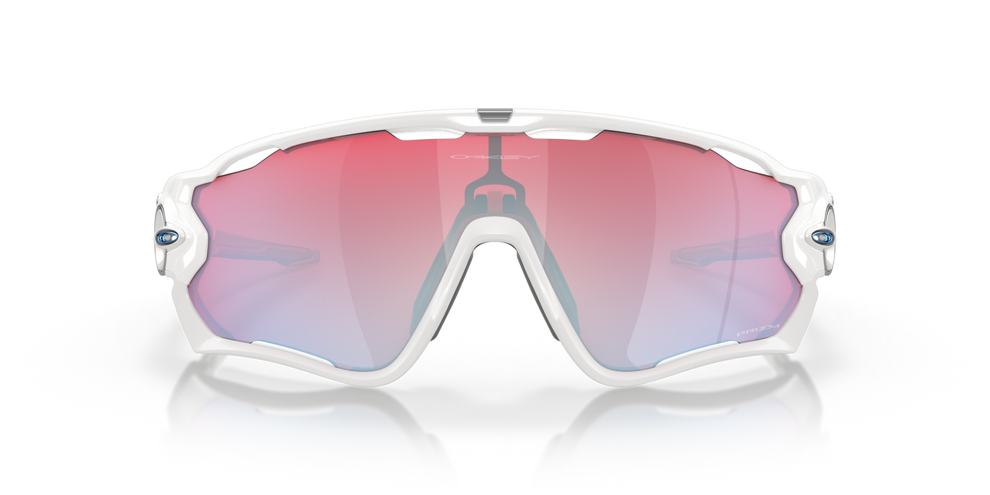 [Prizm Snow Sapphire Lenses, Polished White Frame]