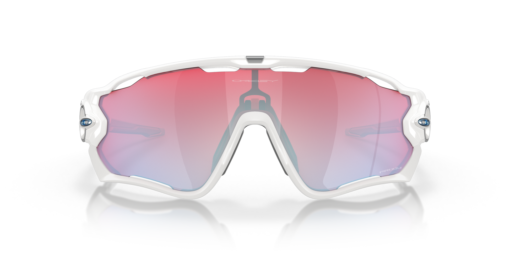 [Prizm Snow Sapphire Lenses, Polished White Frame]