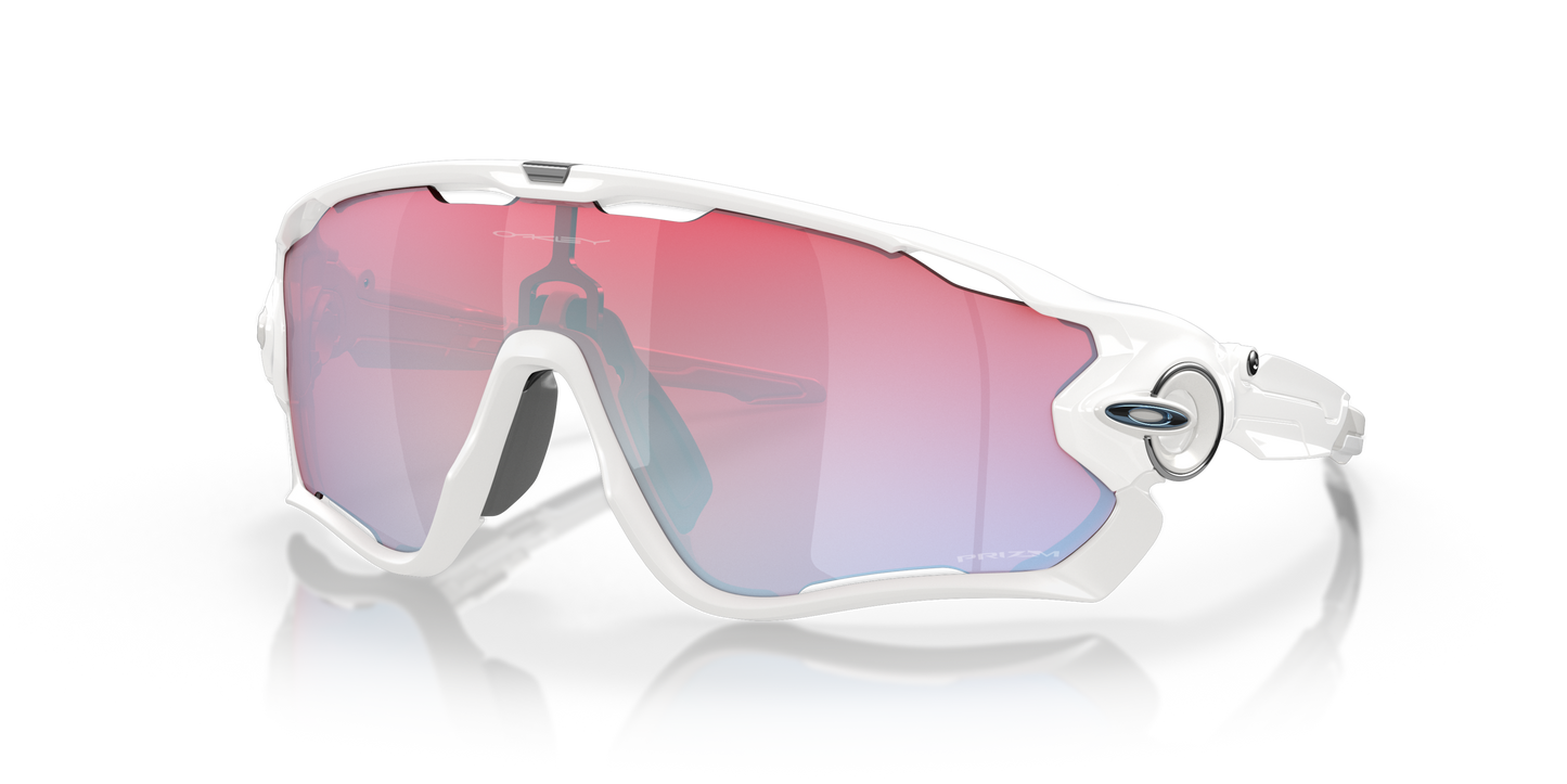 [Prizm Snow Sapphire Lenses, Polished White Frame]