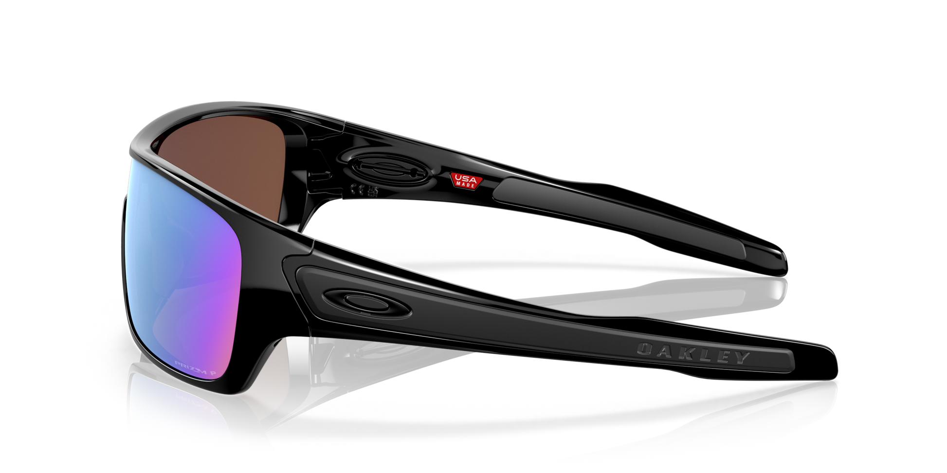 [Prizm Deep Water Polarized Lenses, Polished Black Frame]
