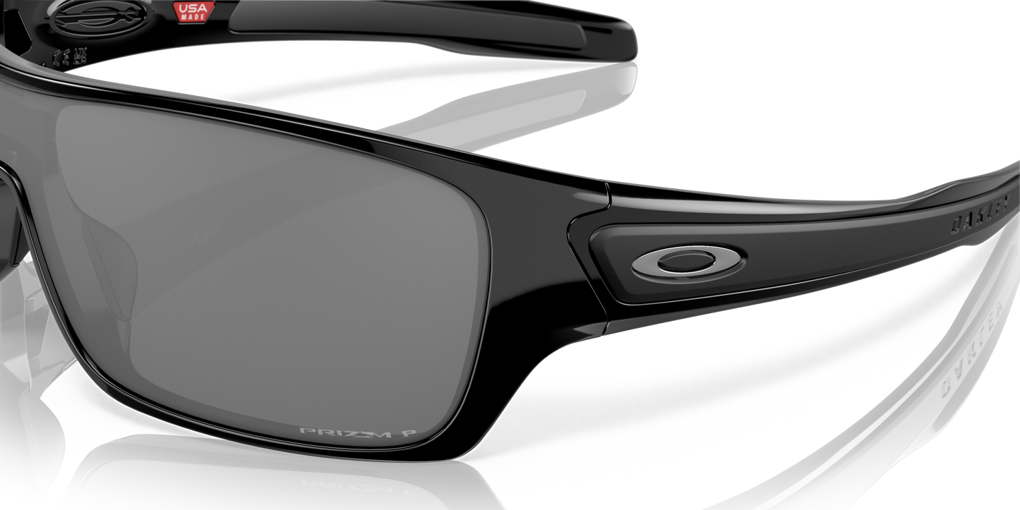 [Prizm Black Polarized Lenses, Polished Black Frame]