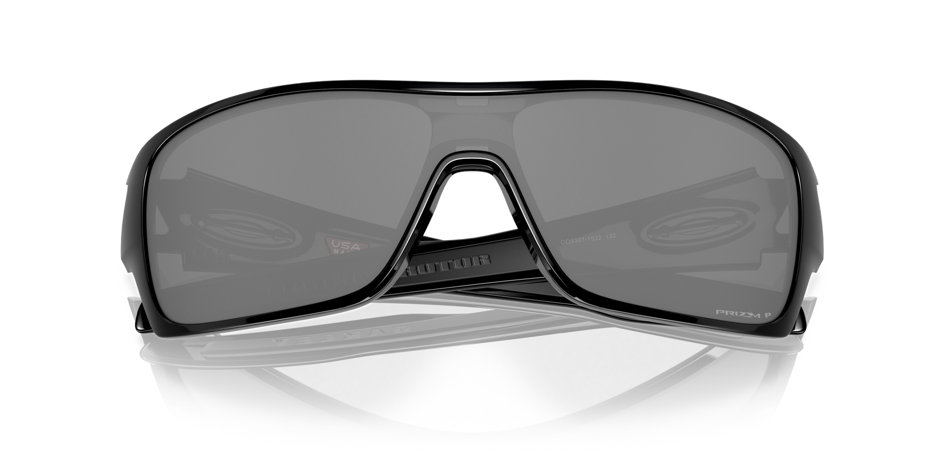 [Prizm Black Polarized Lenses, Polished Black Frame]