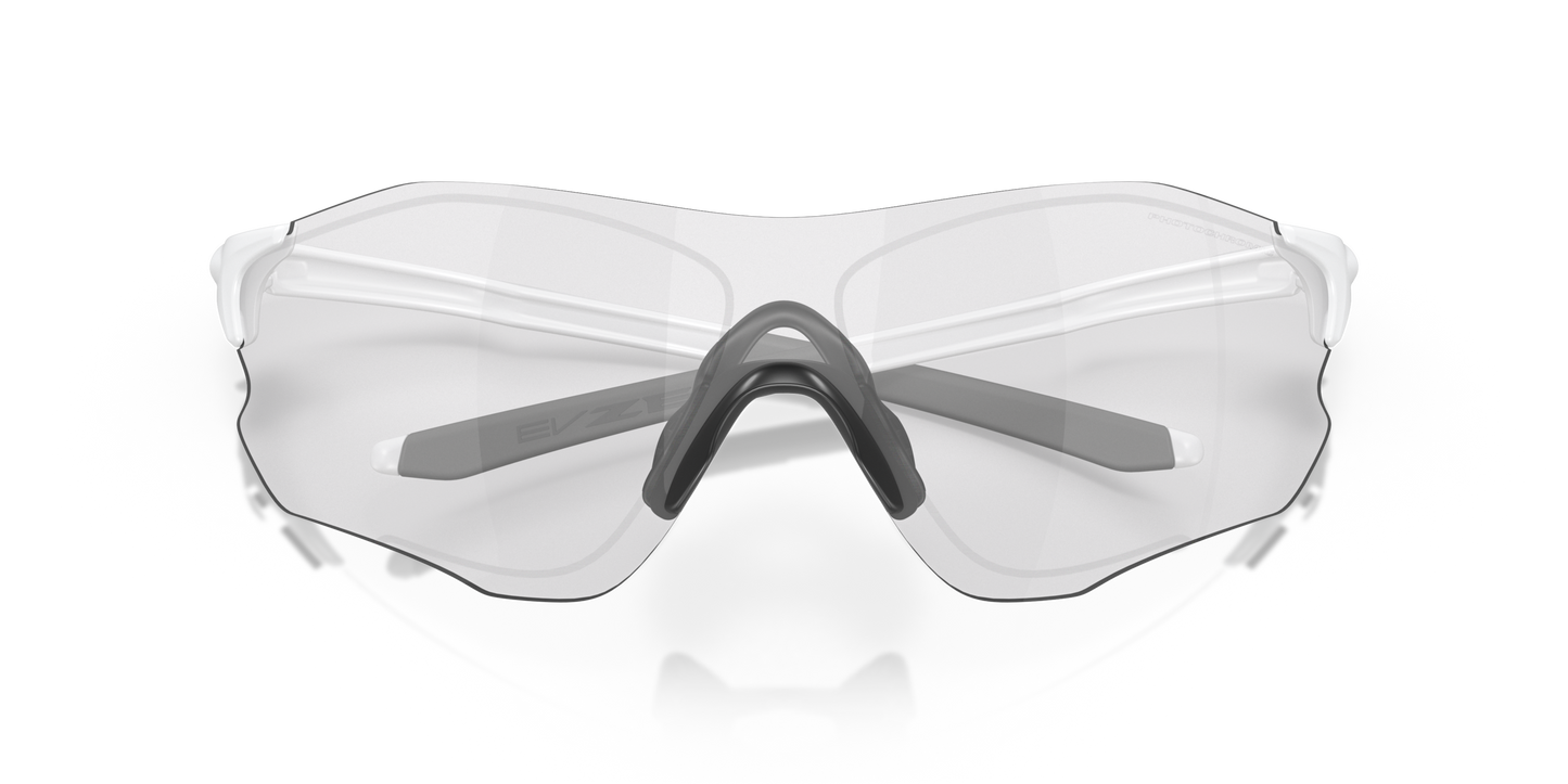 [Clear To Black Iridium Photochromic Lenses, Matte White Frame]
