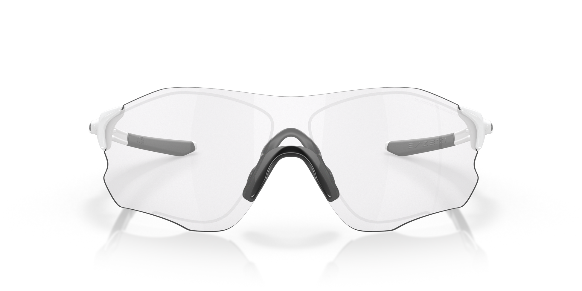 [Clear To Black Iridium Photochromic Lenses, Matte White Frame]