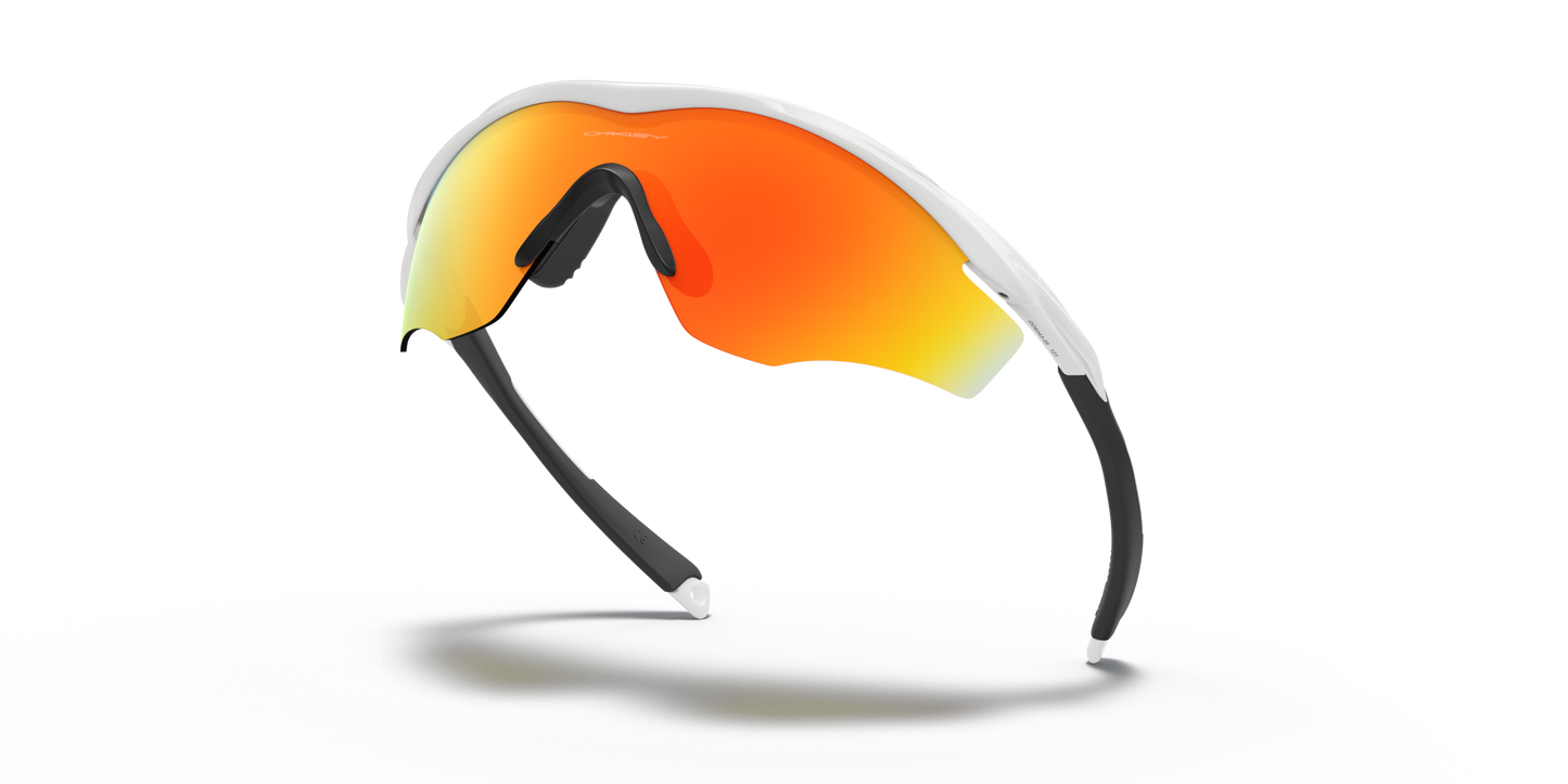 [Fire Iridium Lenses, Polished White Frame]