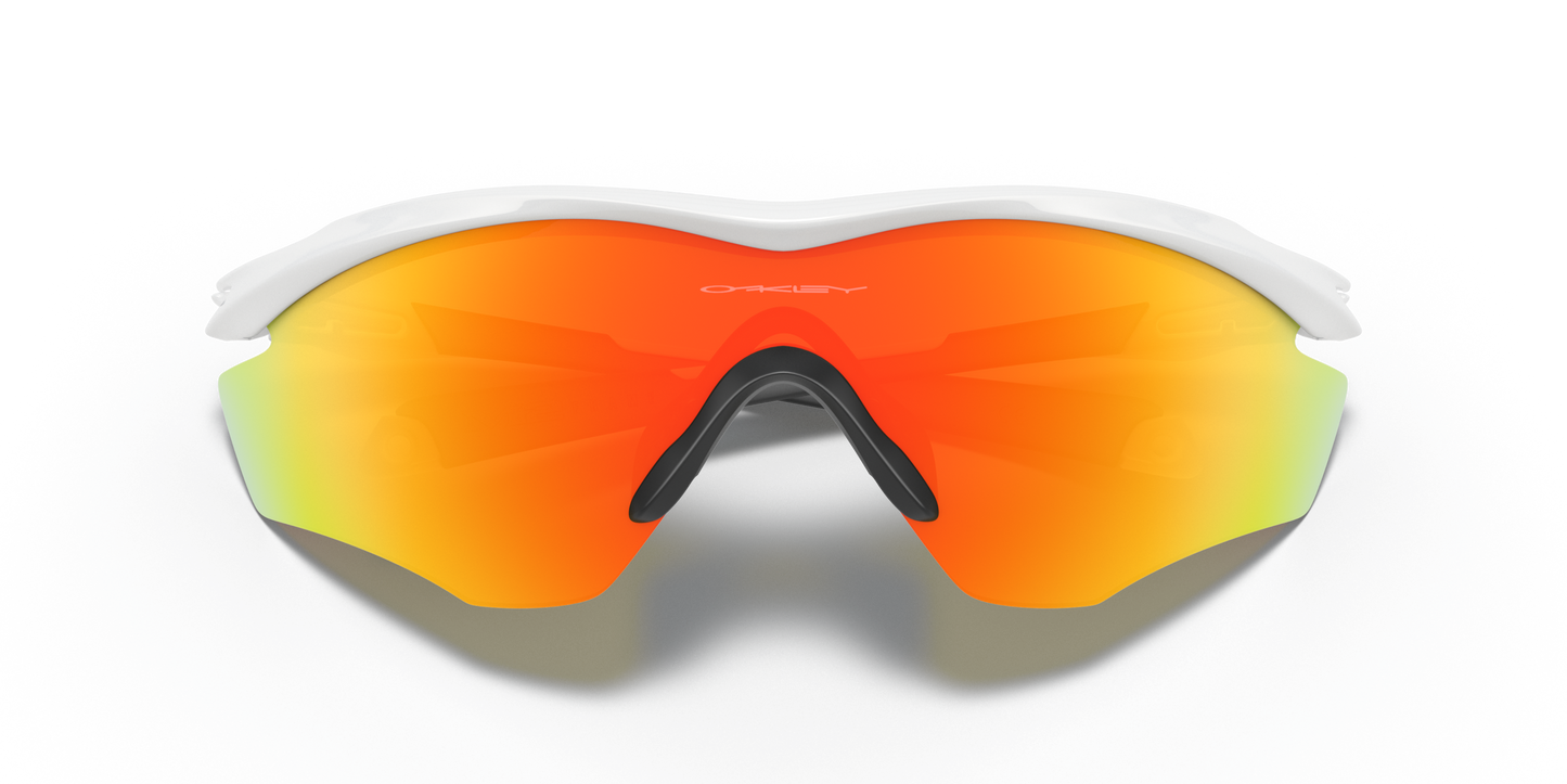 [Fire Iridium Lenses, Polished White Frame]